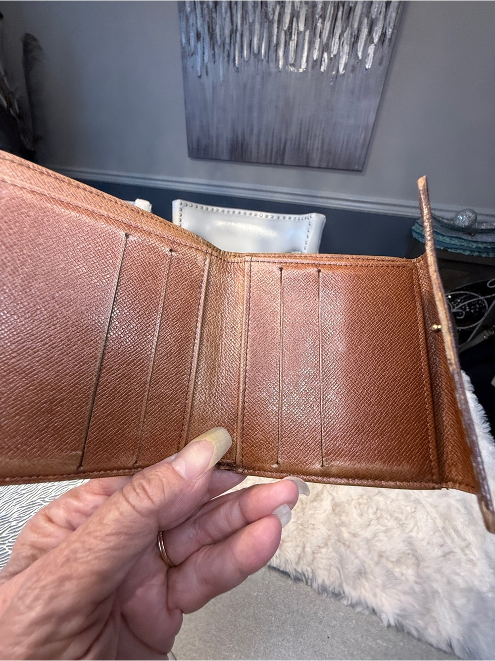 Authentic Louis Vuitton Monogram Trifold Wallet Snap Closure - Picture 10 of 15